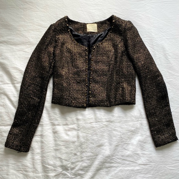 Gold Metallic Jacket - Size Medium - Picture 2 of 2